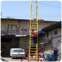 Mobile Telescopic Ladder Trolley